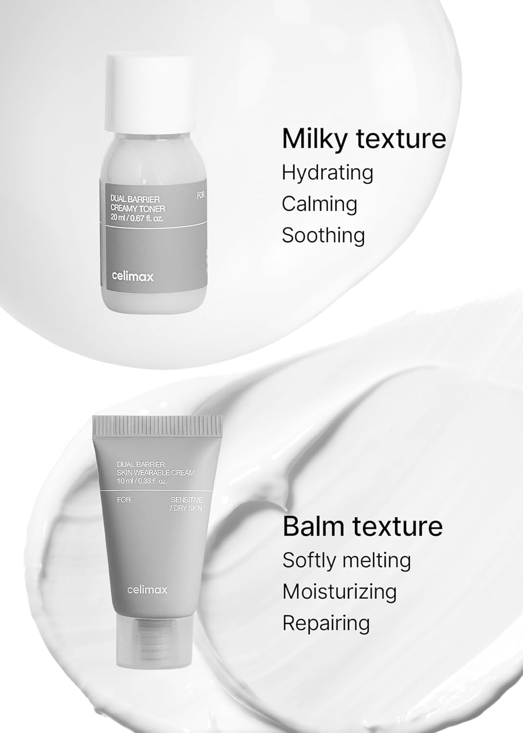 Celimax Kit voyage Dual Barrier: coffret pratique pour démarrer une routine