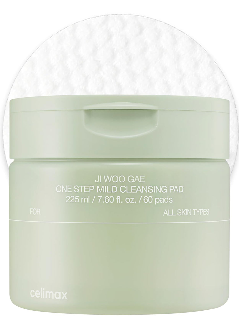 Lingette Celimax grand format démaquillante et hydratante pour tous types de peau.