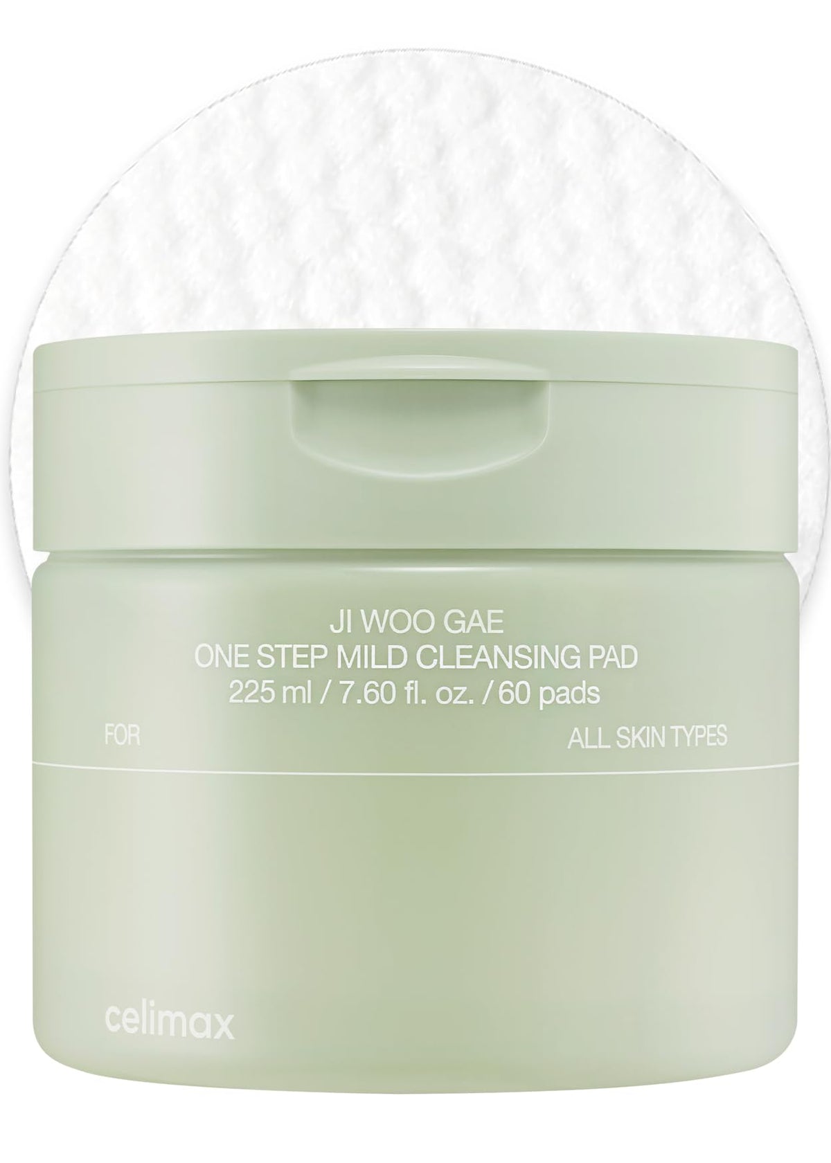 Lingette Celimax grand format démaquillante et hydratante pour tous types de peau.