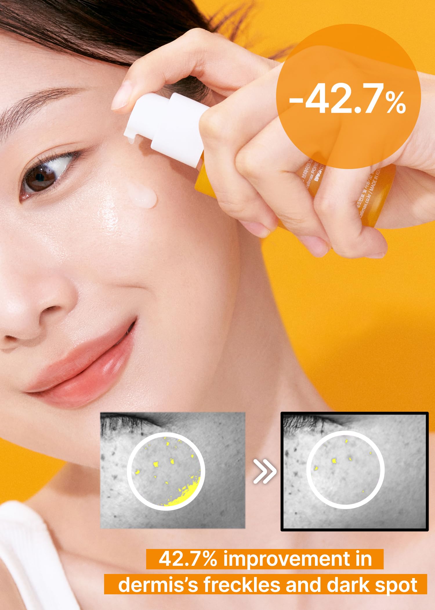 Celimax Pore+ hydratation profonde grâce à l’acide hyaluronique végétalien.