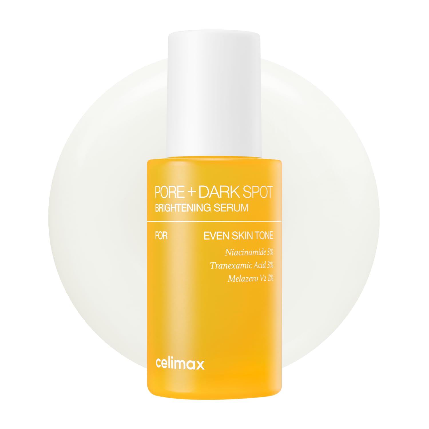 Celimax Pore+ flacon en gros plan, améliore l'apparence des pores dilatés.