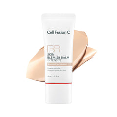 Cell Fusion C Skin Blemish Balm No.21, texture légère couvrant les rougeurs.