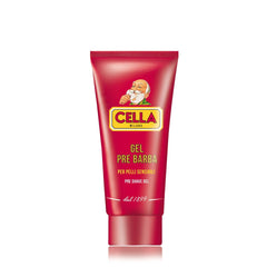 Texture crèmeuse du Gel Pré-Rasage Cella Milano pour une glisse douce.