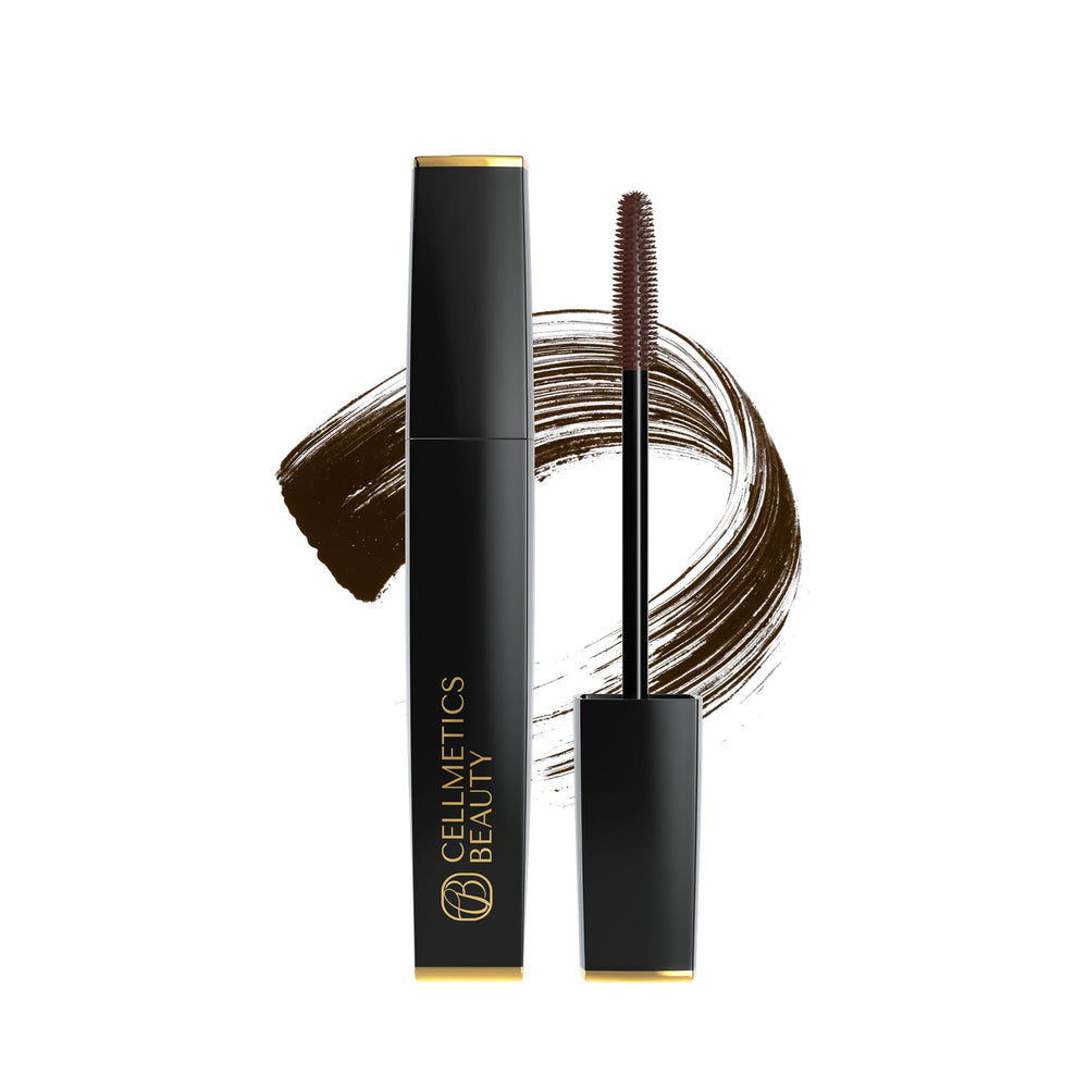 Cellmetics Mascara avec brosse ergonomique pour une application précise et confortable.