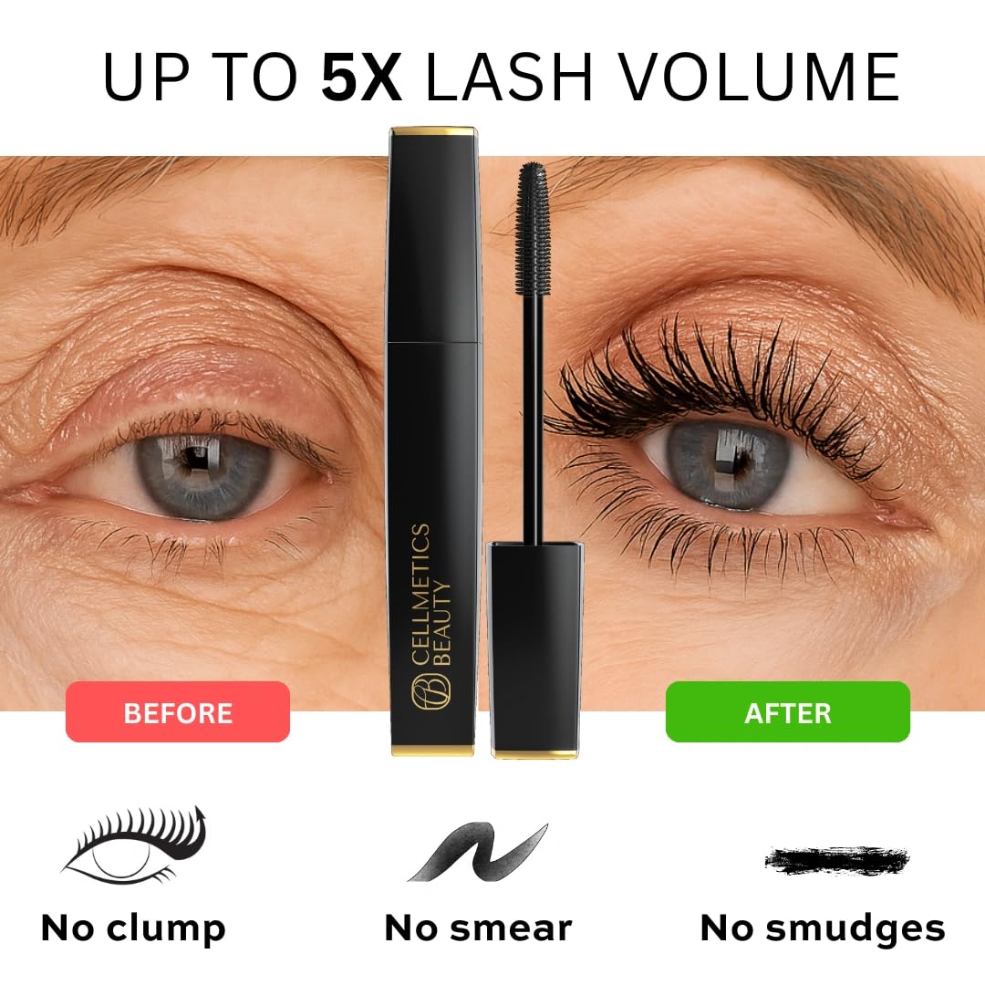 Cellmetics Beauté Mascara brosse ergonomique offre une définition nette