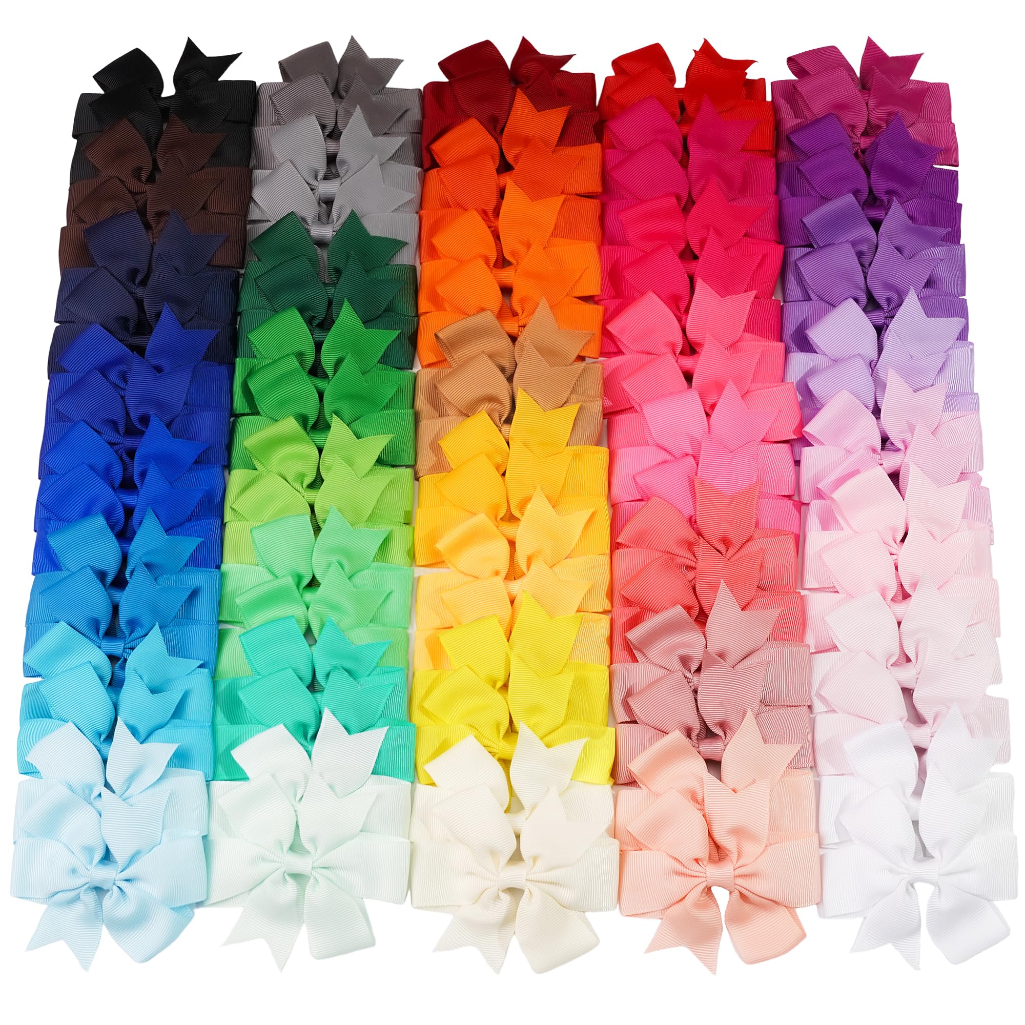 Boucles pinwheel CelLot en ruban 3,5 pouces, style ludique pour petites filles.