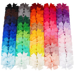 Boucles pinwheel CelLot en ruban 3,5 pouces, style ludique pour petites filles.