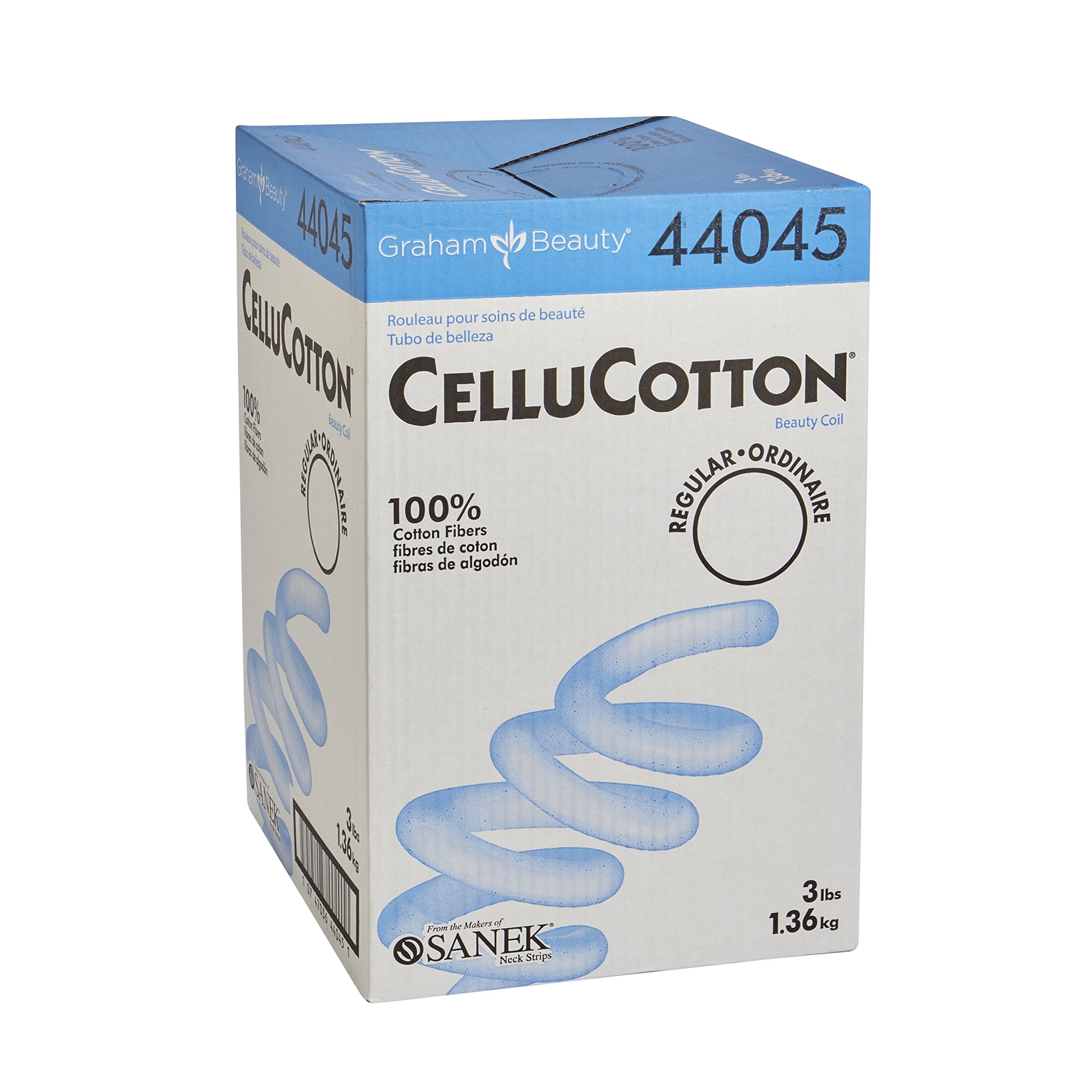 Cellucotton Graham Beauty - bobine de soin capillaire en coton blanc absorbant la solution de permanente capillaire.