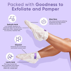 Application facile des bottillons pour pieds sensibles et fatigués.