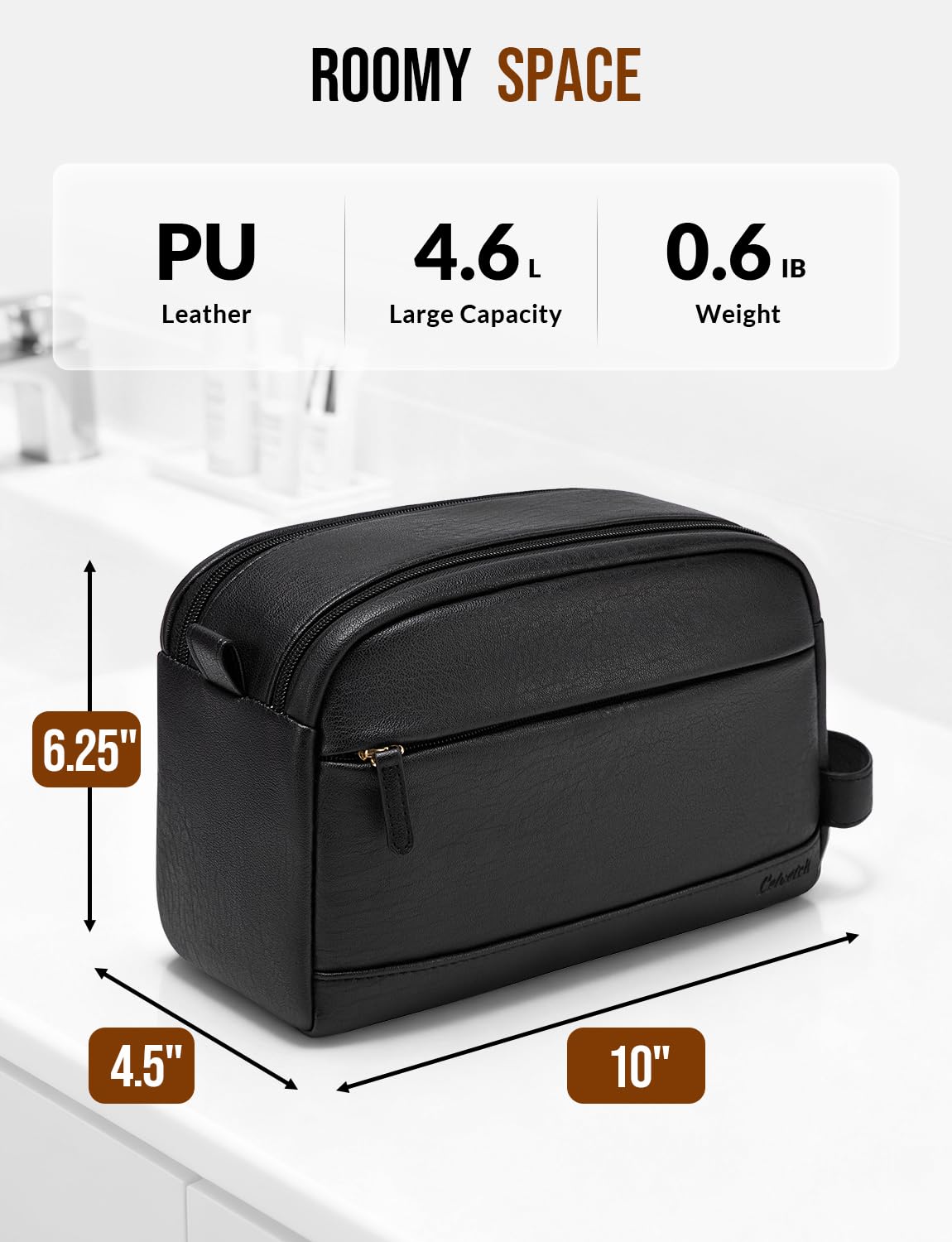 intérieur organisé de la trousse Celvetch: bandes élastiques et poches filet pour rangement
