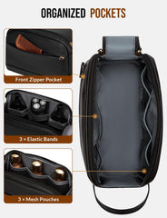 texture cuir PU de la trousse Celvetch et finition robuste