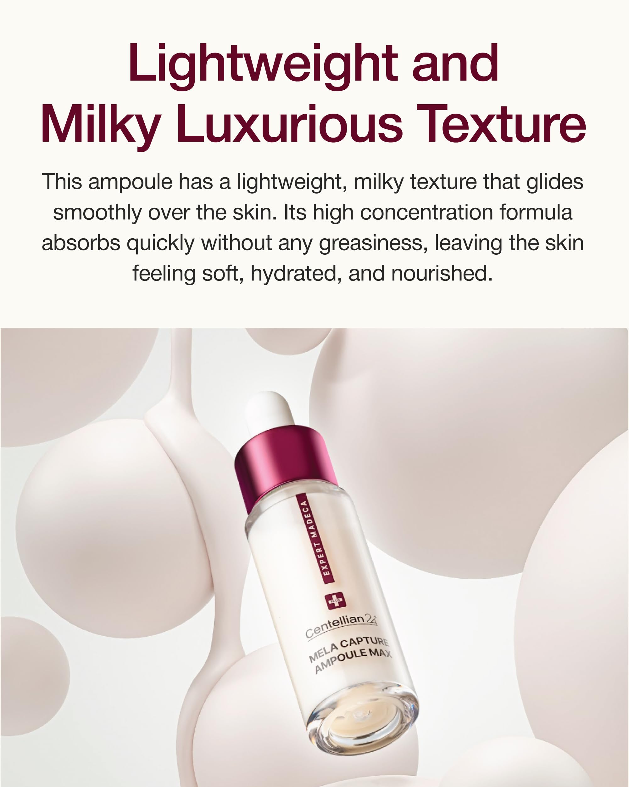 CENTELLian 24 Expert Madeca Mela Capture Ampoule Max, extrait TECA Centella pour soin nourrissant