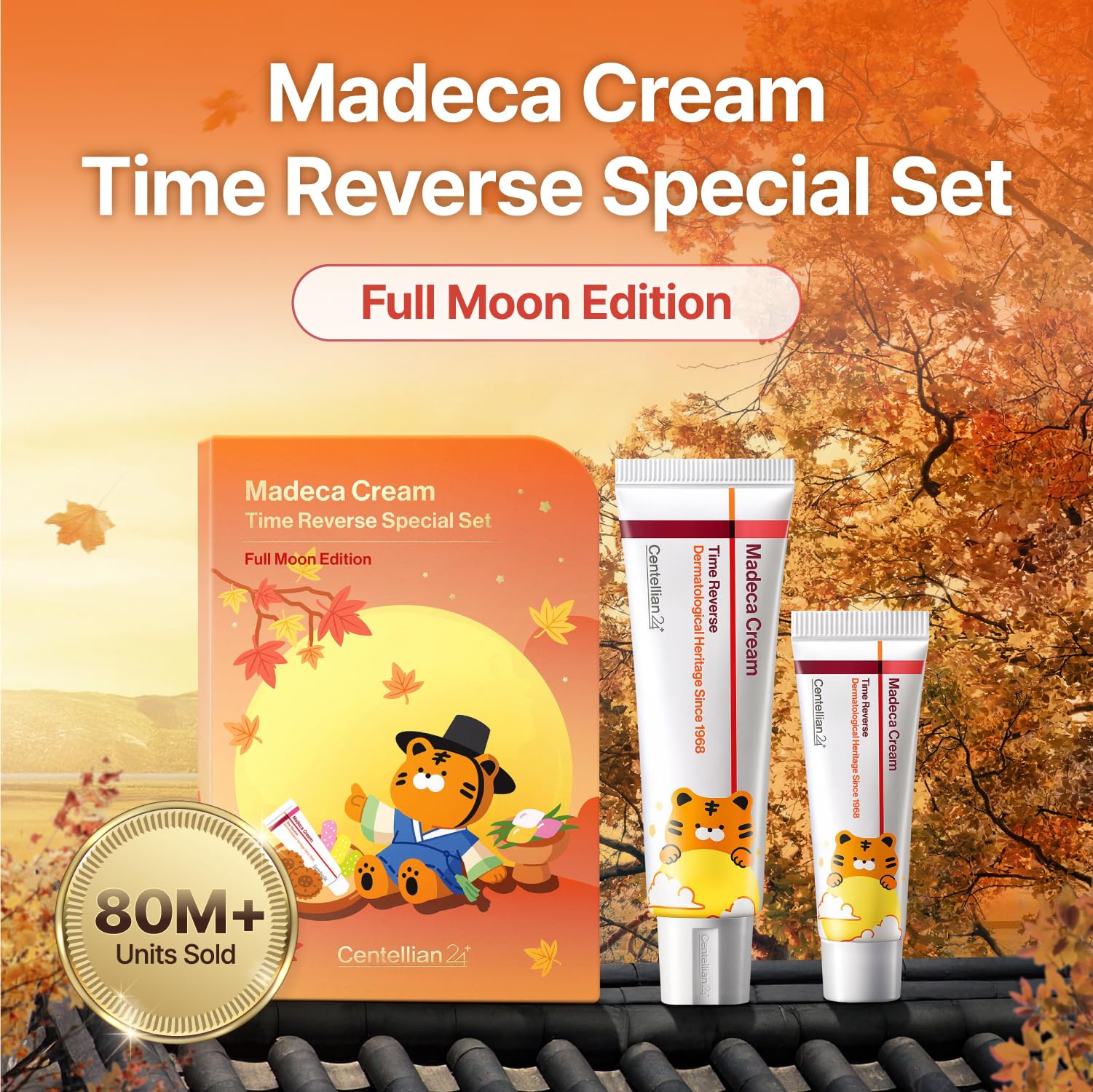 Crème-visage CENTELLIAN 24 Madeca Time Reverse offre hydratation quotidienne pour teint lumineux.