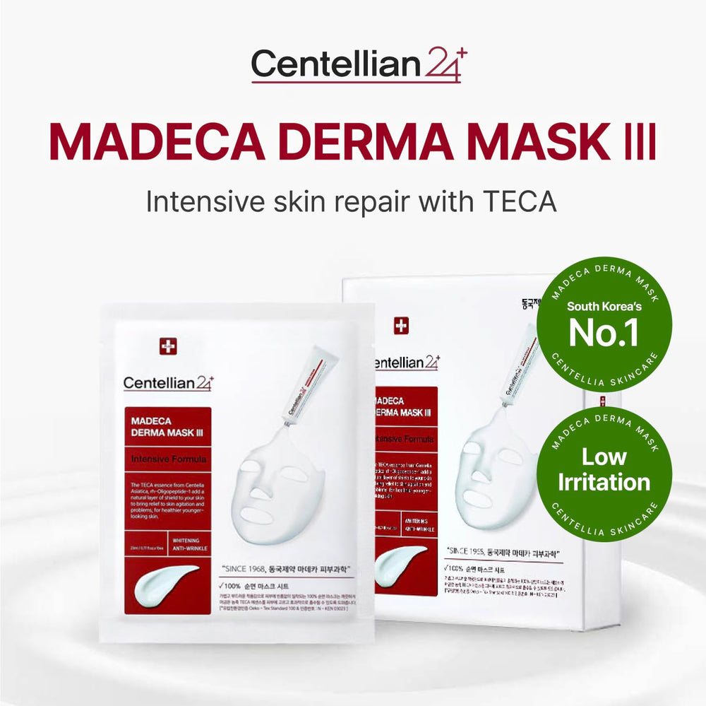 Feuilles-coton CENTELLIAN 24 Madeca Derma Mask pour absorption douce