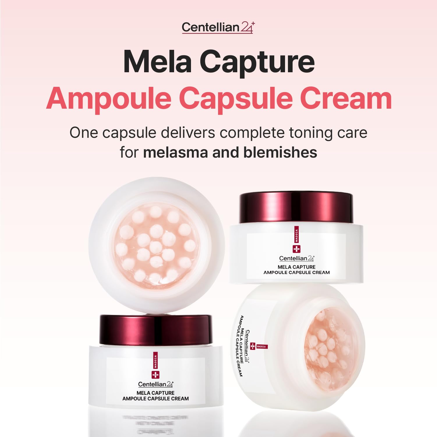 CENTELLIAN 24 Madeca Mela Capsule Creme application simple et hydratation durable.