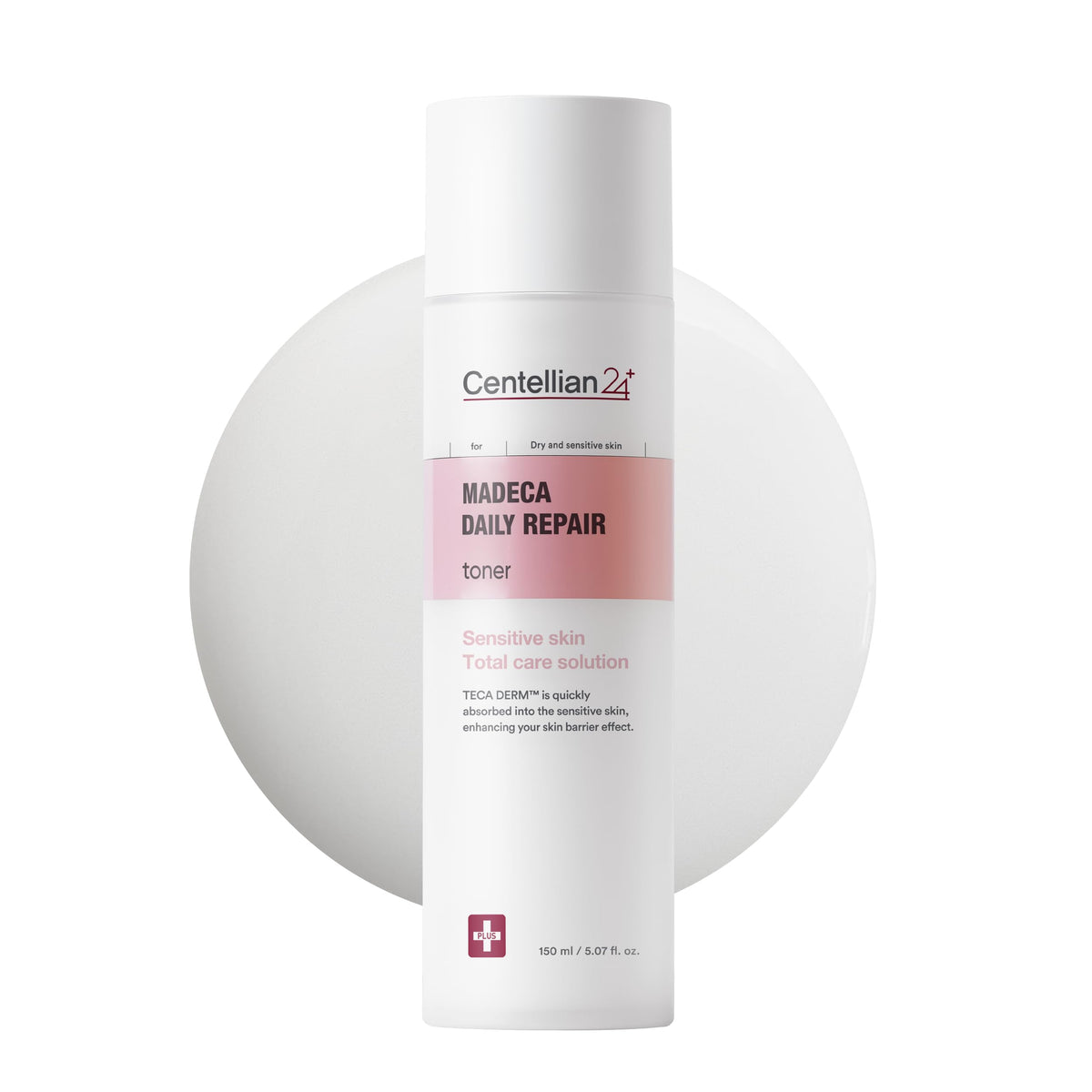 CENTELLIAN24 Madeca Daily Repair Toner flacon élégant prêt à être utilisé pour hydrater la peau.