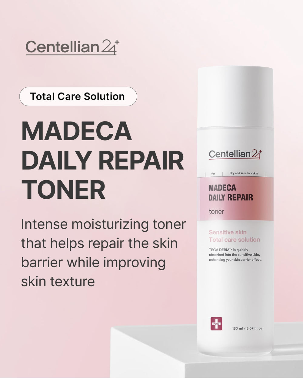 Texture laitée du toner CENTELLIAN24 prête à hydrater en douceur.