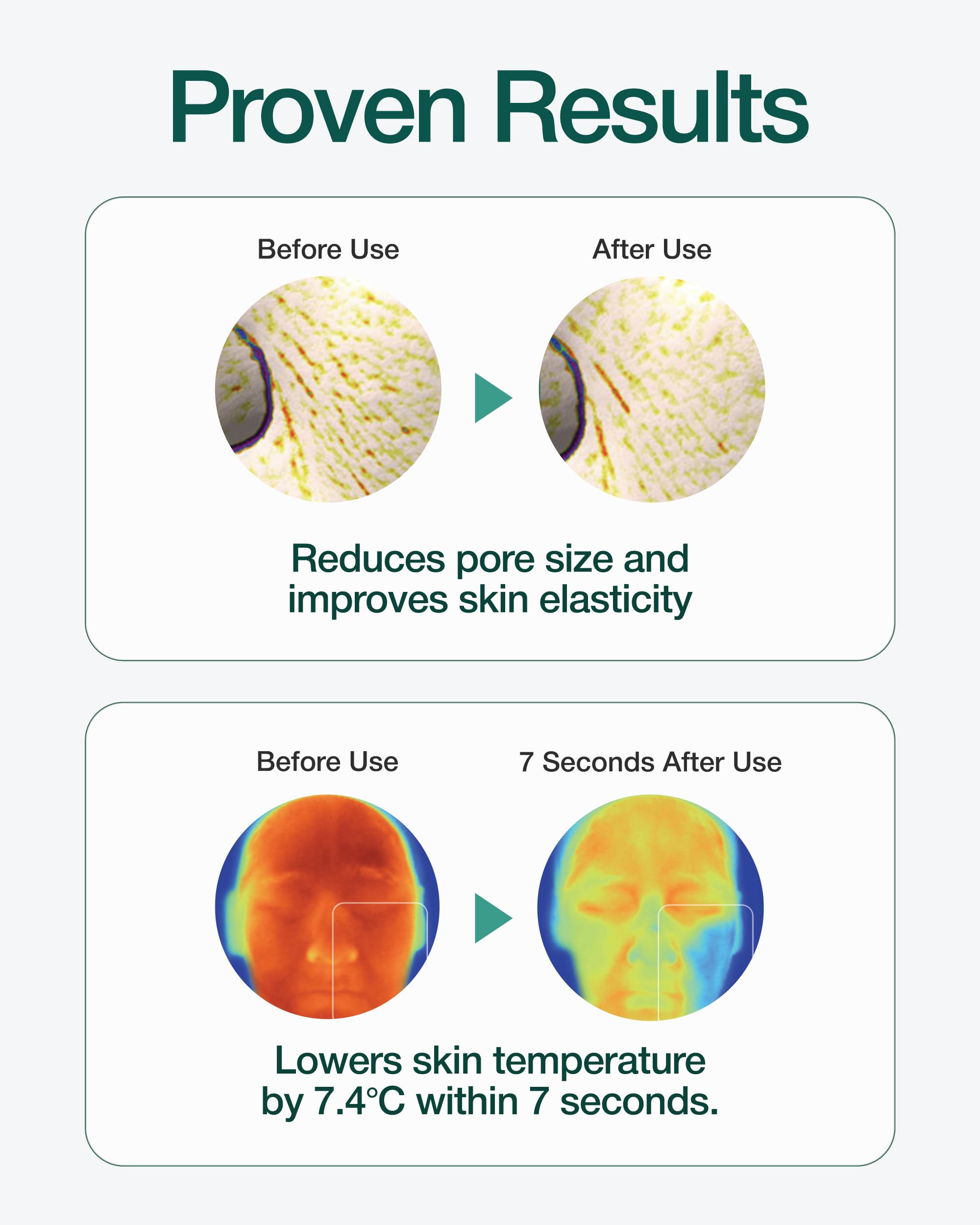 Application sur le visage avec CENTELLIAN 24 Madeca Pad pour hydrater et lisser.