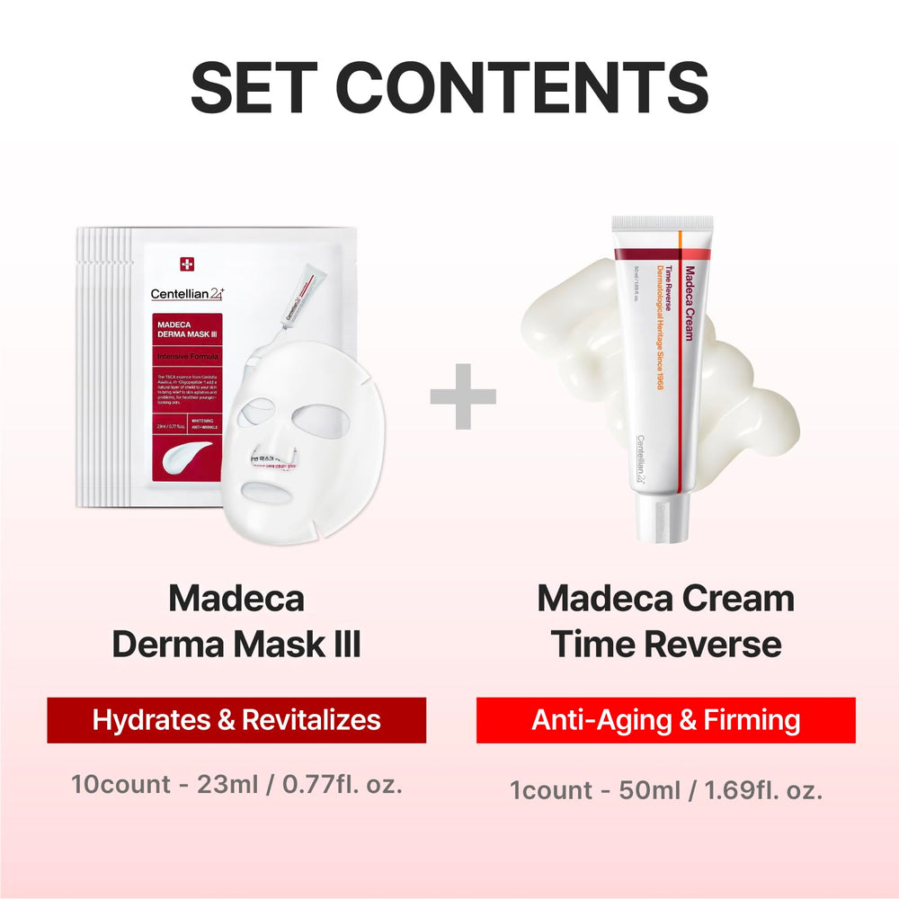 Packaging élégant CENTELLIAN 24 pour une expérience soin luxueuse.