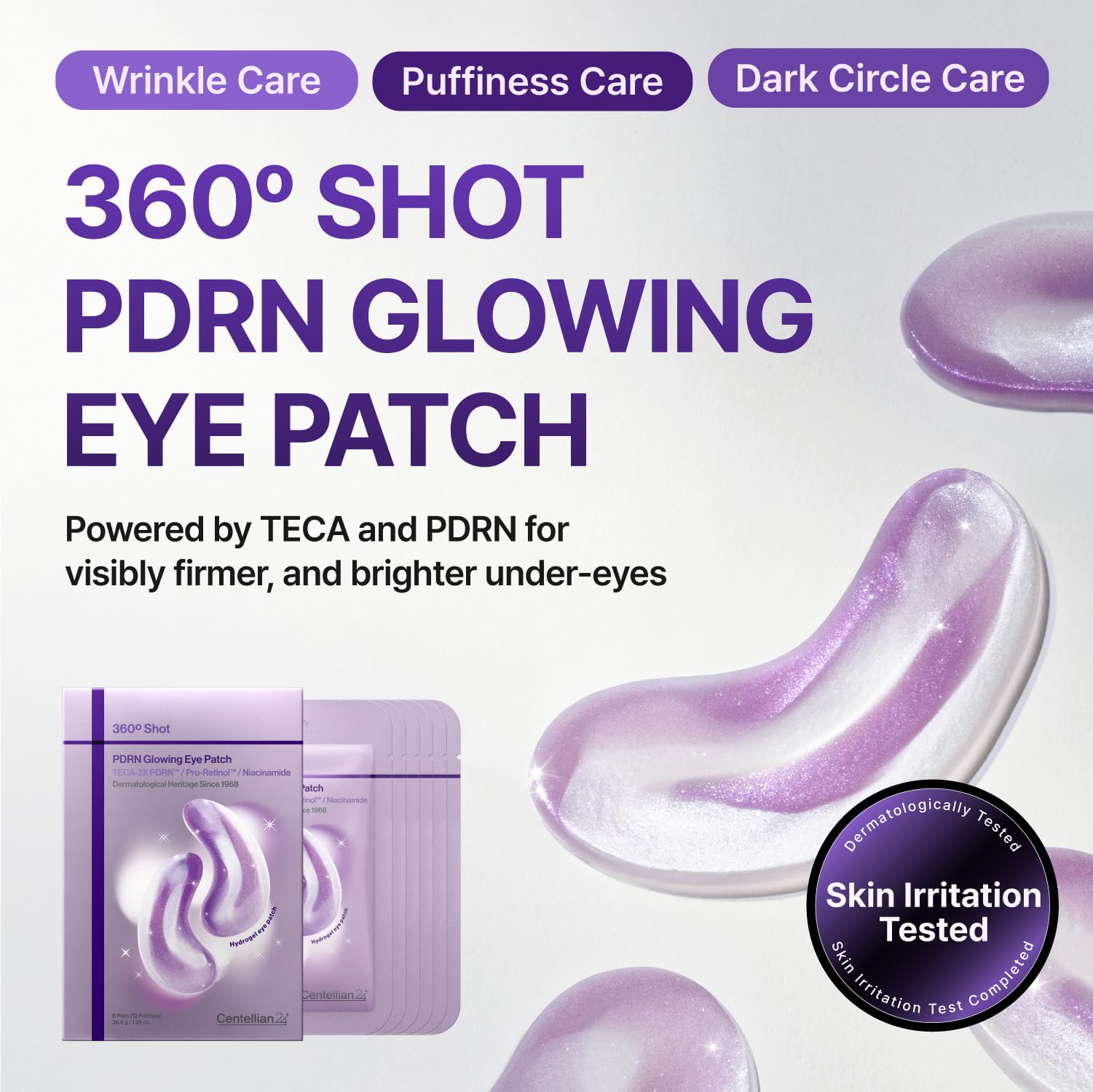 CENTELLIAN 24 patch-yeux hydrogel refroidissant: apaisement des poches rapide
