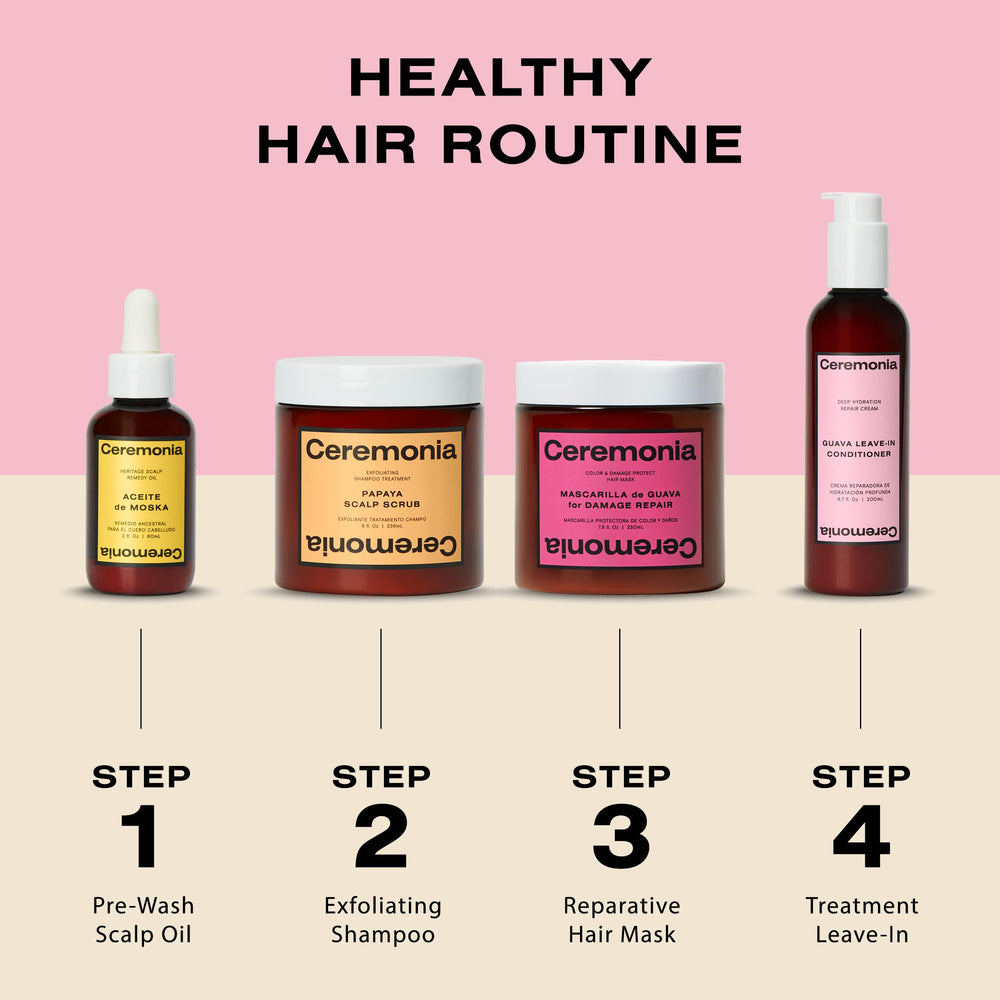 Ceremonia Guava Soin sans rinçage: démêlage facile pour tous types de cheveux