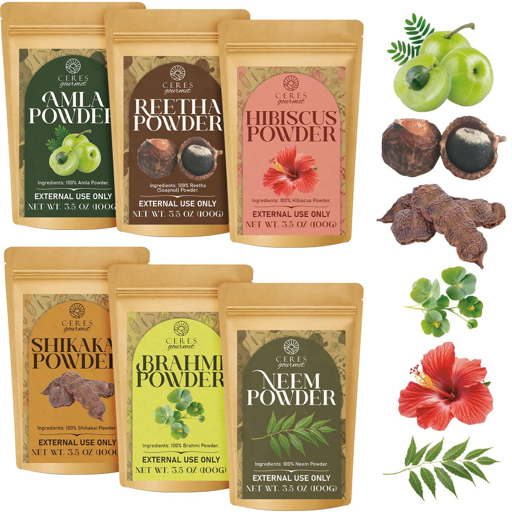 Ceres Gourmet Utilisation Poudre Capillaire — créez rinçages et masques personnalisés.