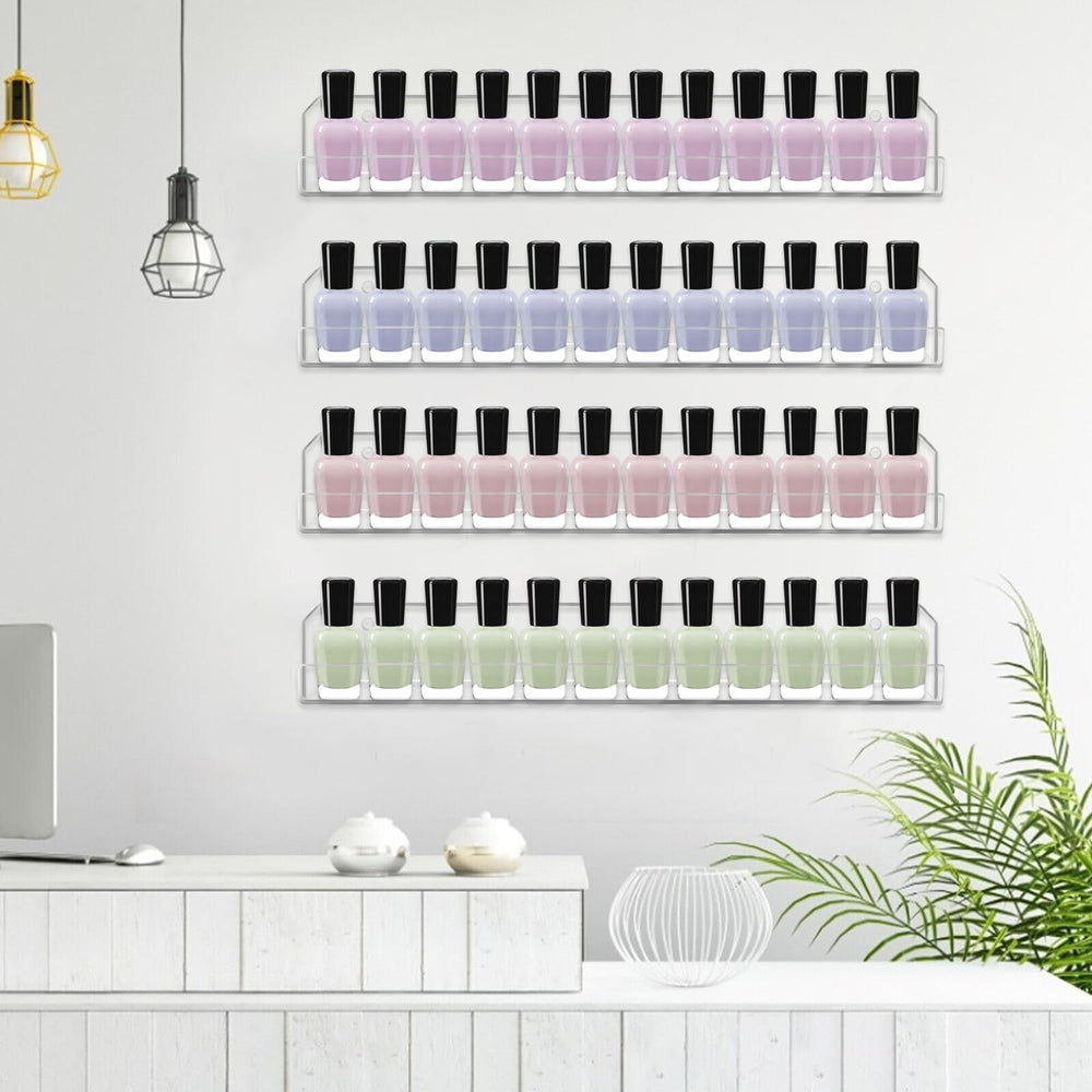 Étagère transparente Cerpourt — rangement polyvalent pour cosmétiques et outils.