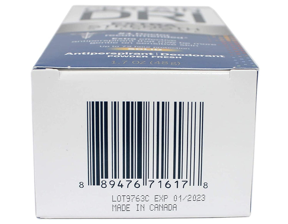Format pratique 1,7 oz pour usage quotidien avec Certain Dri.