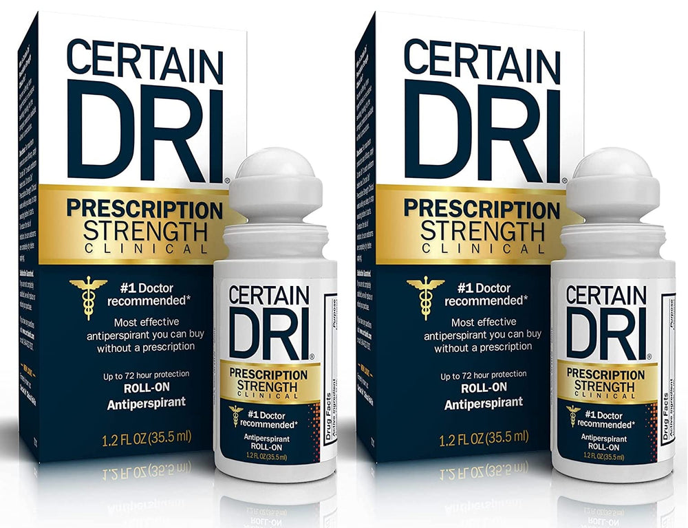 Certain Dri, bouteille roll-on, protection nocturne efficace