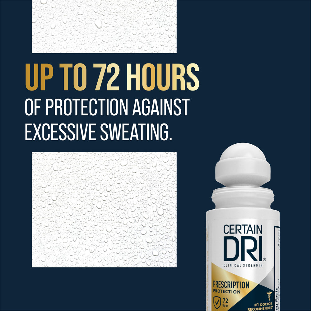Certain Dri - Étiquette sans parfum pour peaux sensibles.