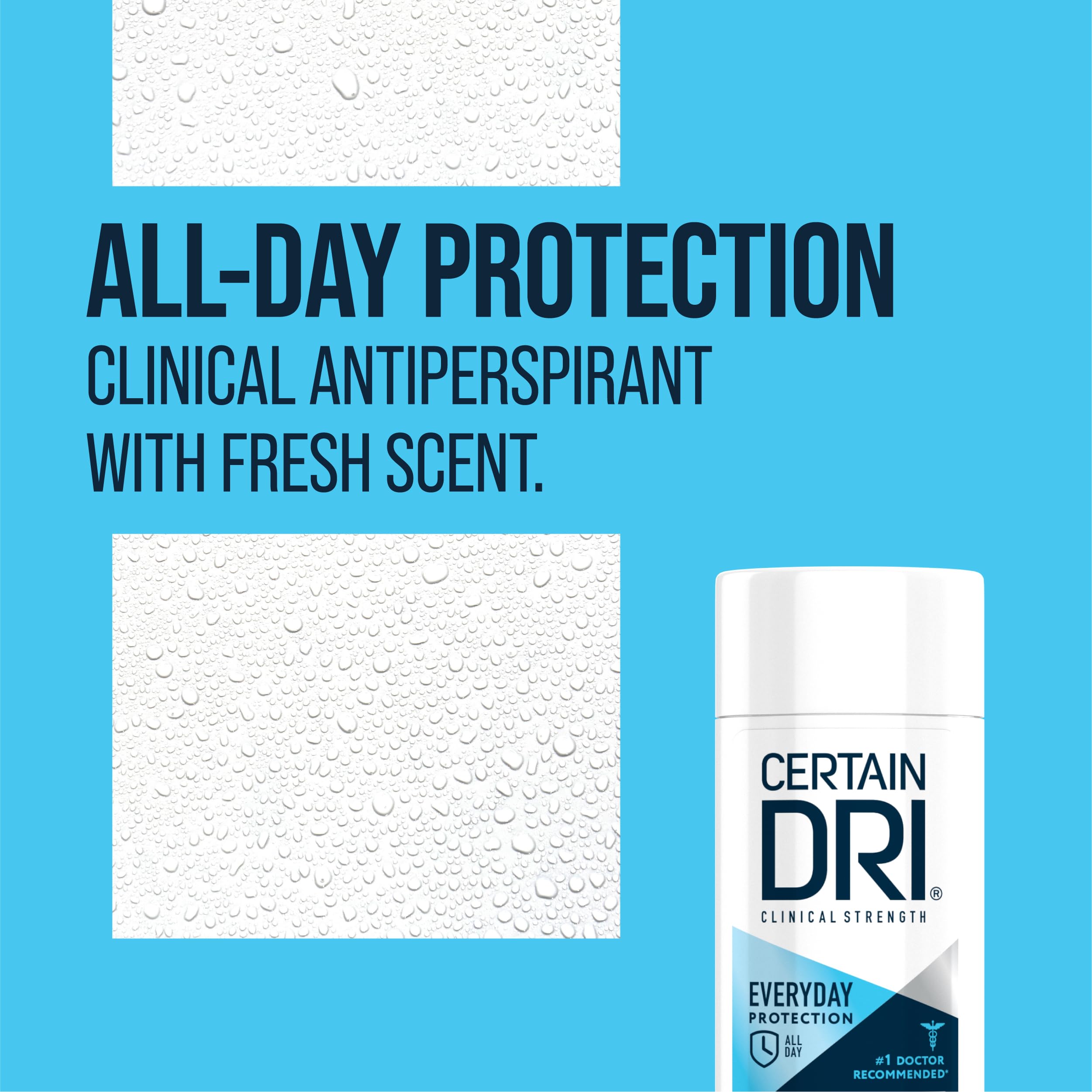 Certain Dri-protection-72h, démonstration d une protection longue durée.