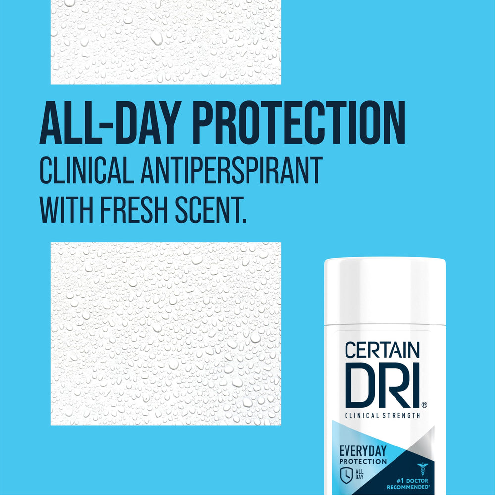 Certain Dri-protection-72h, démonstration d une protection longue durée.