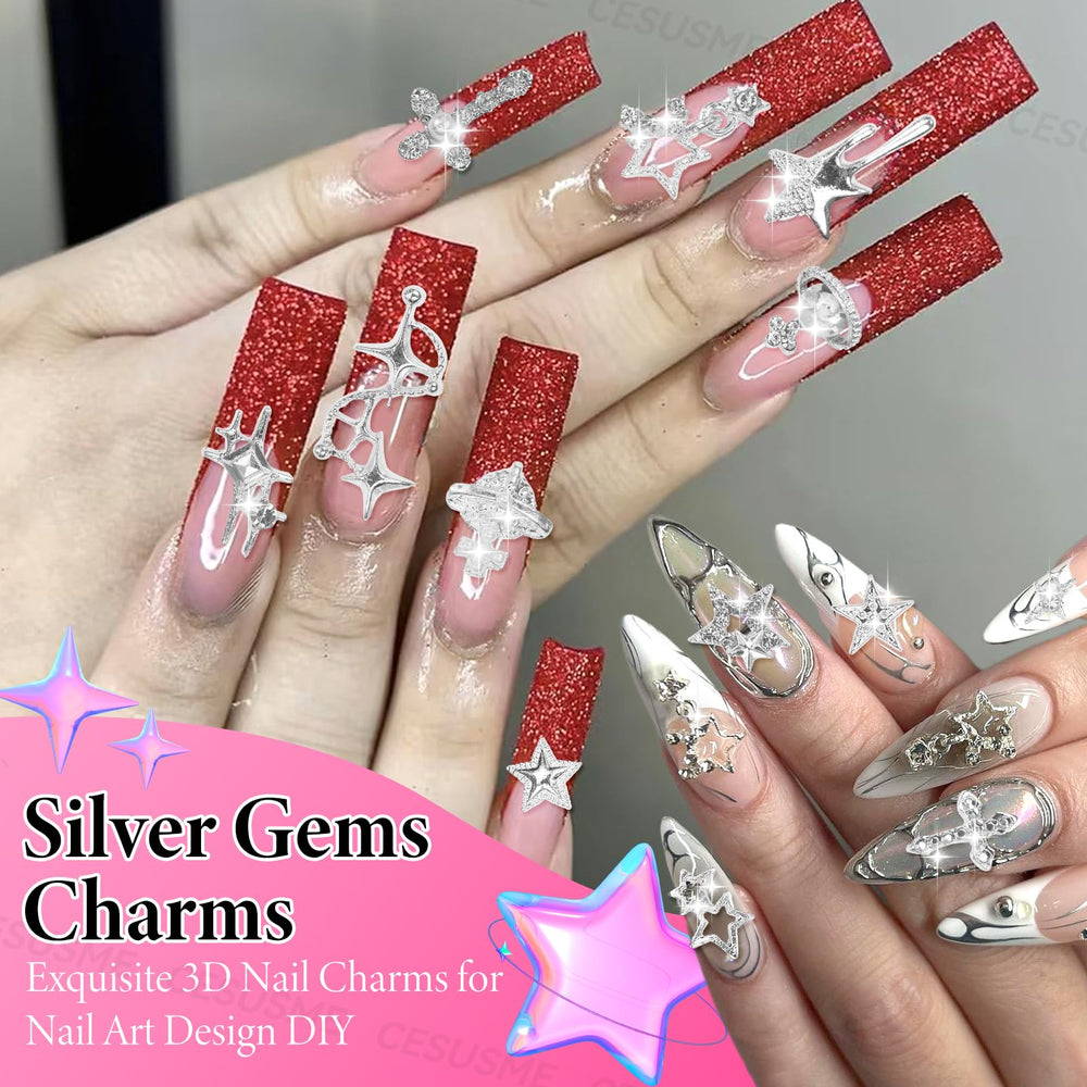 CESUSME accessoires ongles DIY, utilisation polyvalente sur vêtements et coques