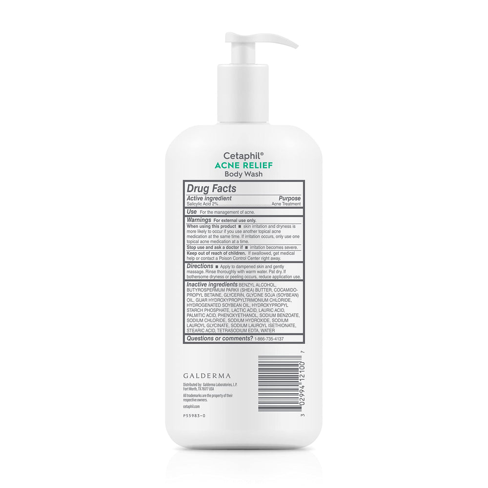 Cetaphil Gel Douche Anti-Acné – pompe pratique et dosage facile.