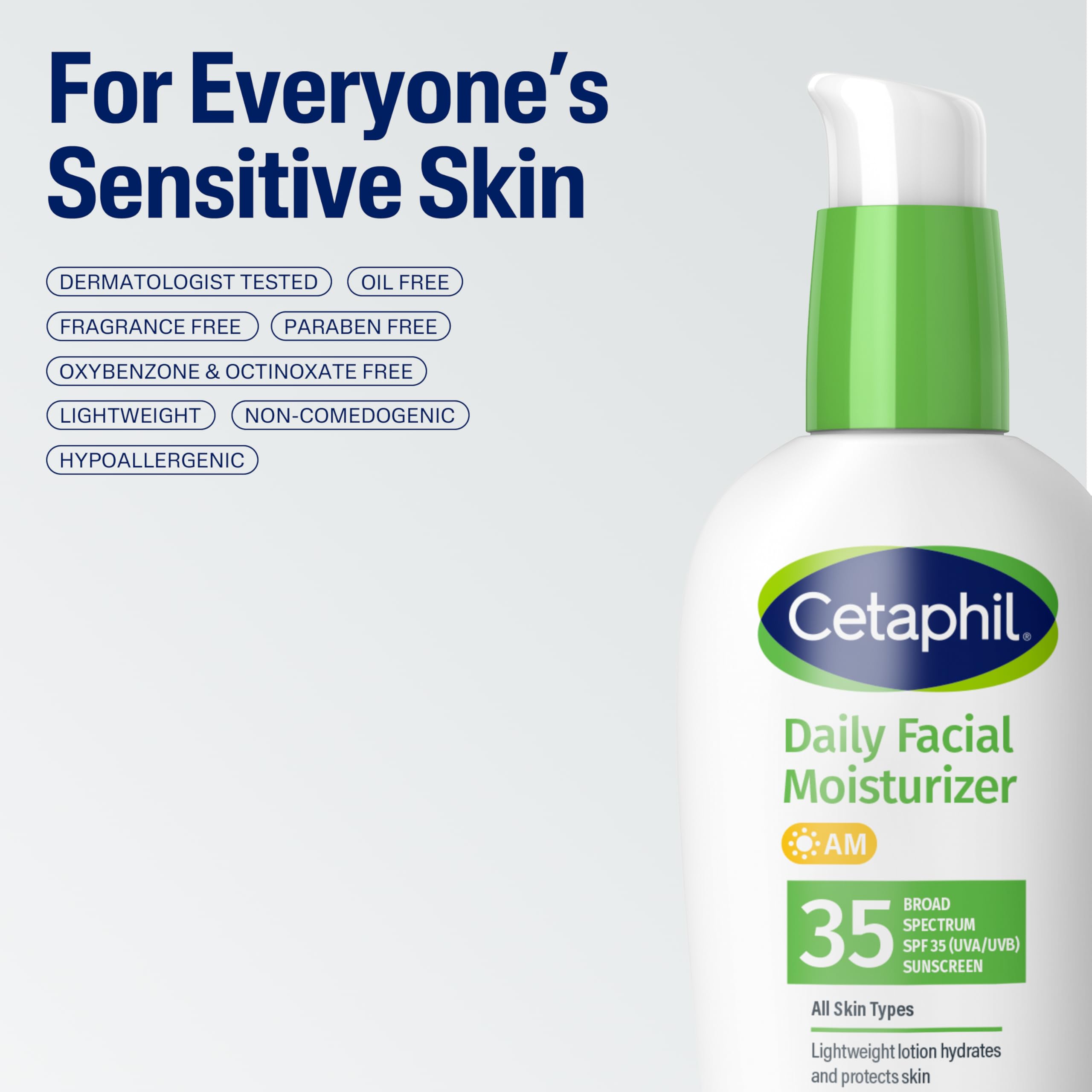 Antioxydants Cetaphil protègent la peau des radicaux libres.