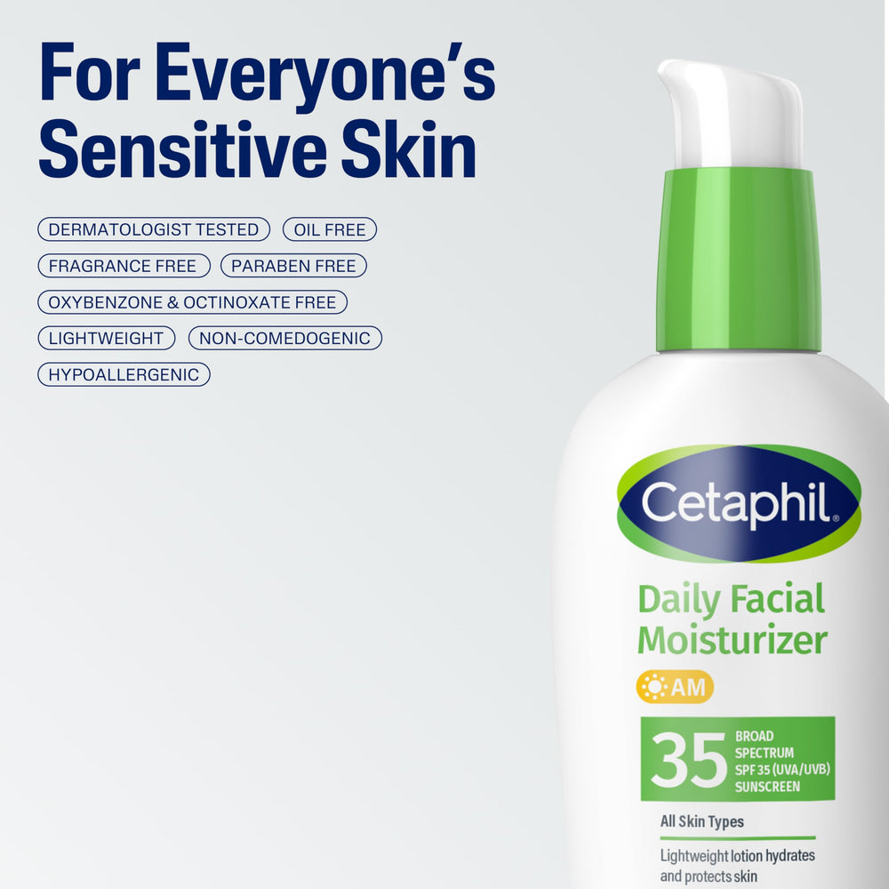 Antioxydants Cetaphil protègent la peau des radicaux libres.