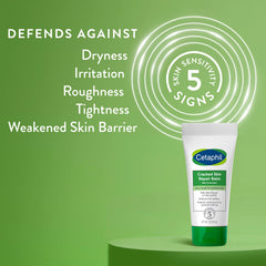 Pieds secs avant traitement avec le baume Cetaphil.