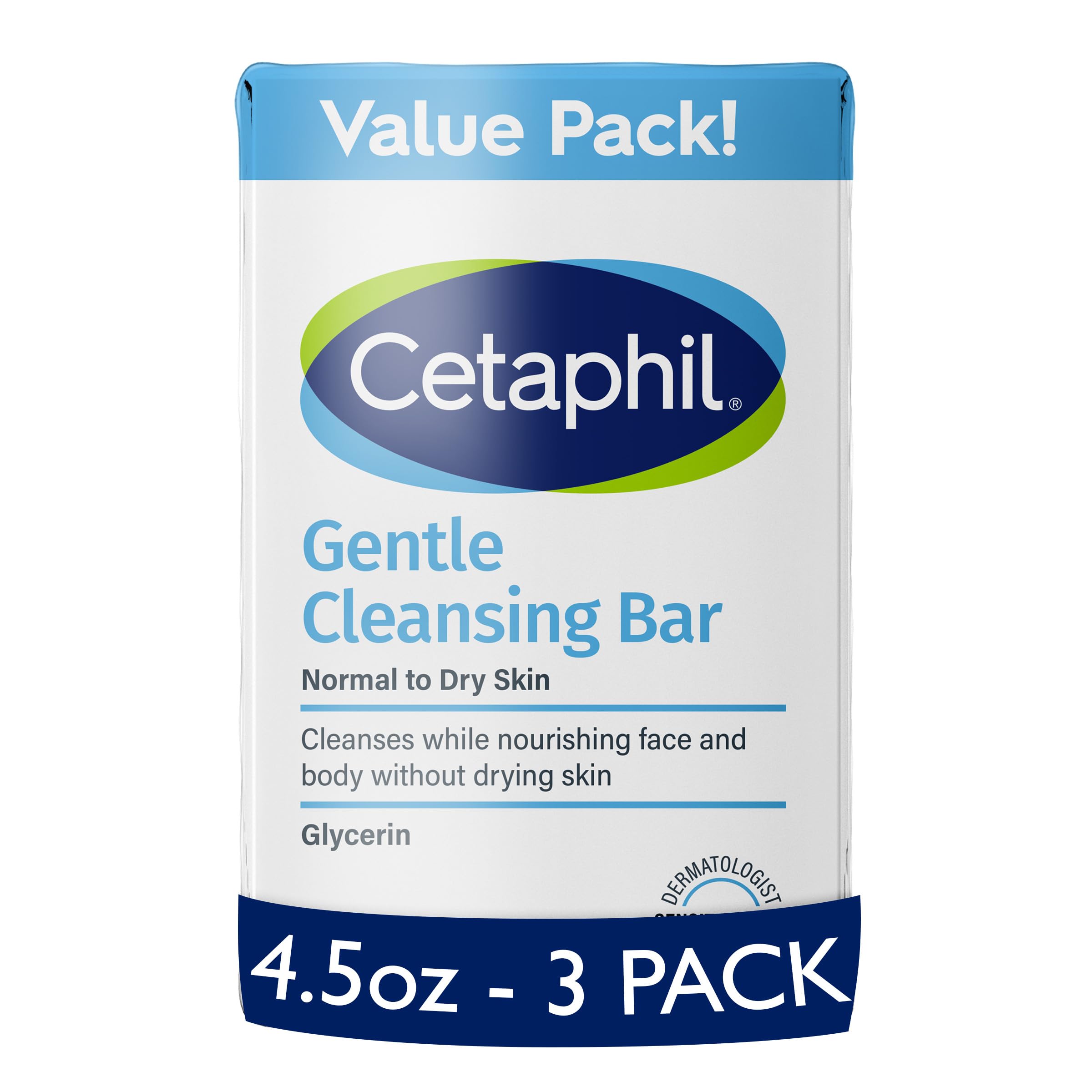 CETAPHIL Savon Nettoyant Doux pour visage et corps, confort et douceur.