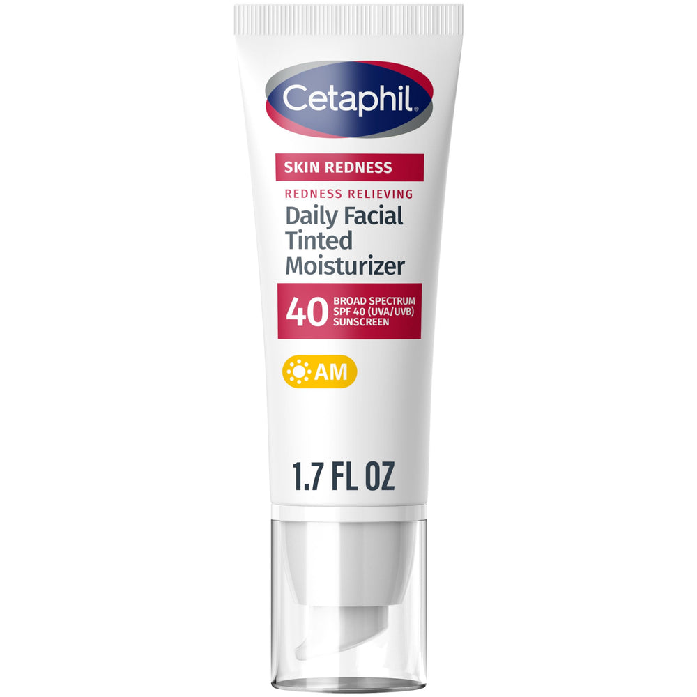 CETAPHIL bouteille-relief rougeurs montrant la texture légère et hydratante