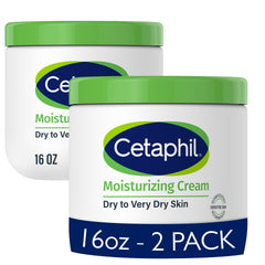 Cetaphil Crème Hydratante Visage et Corps – pack 2, hydratation durable.