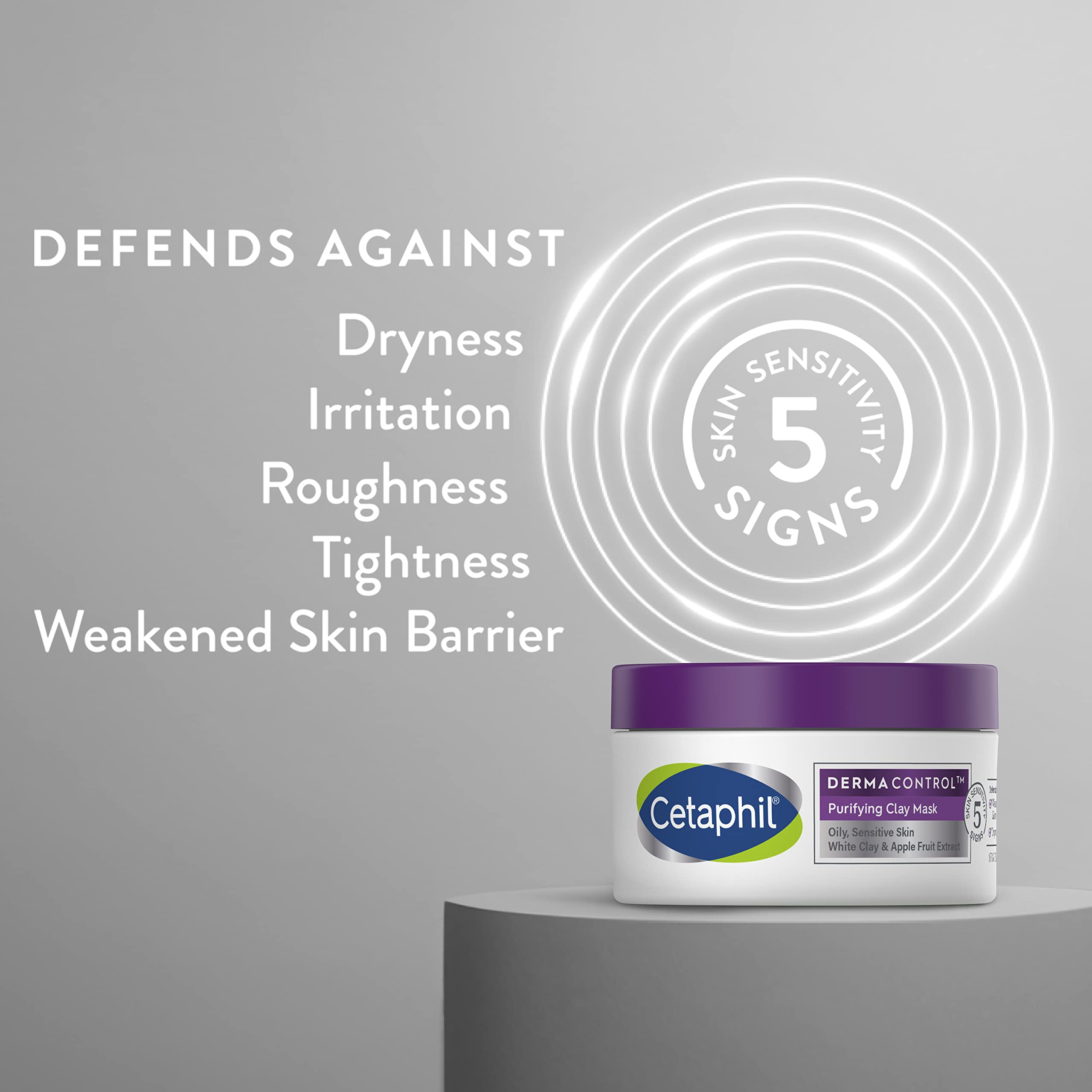 Cetaphil DermaControl Masque Argile Kaolin Amazonien exfolie en douceur.