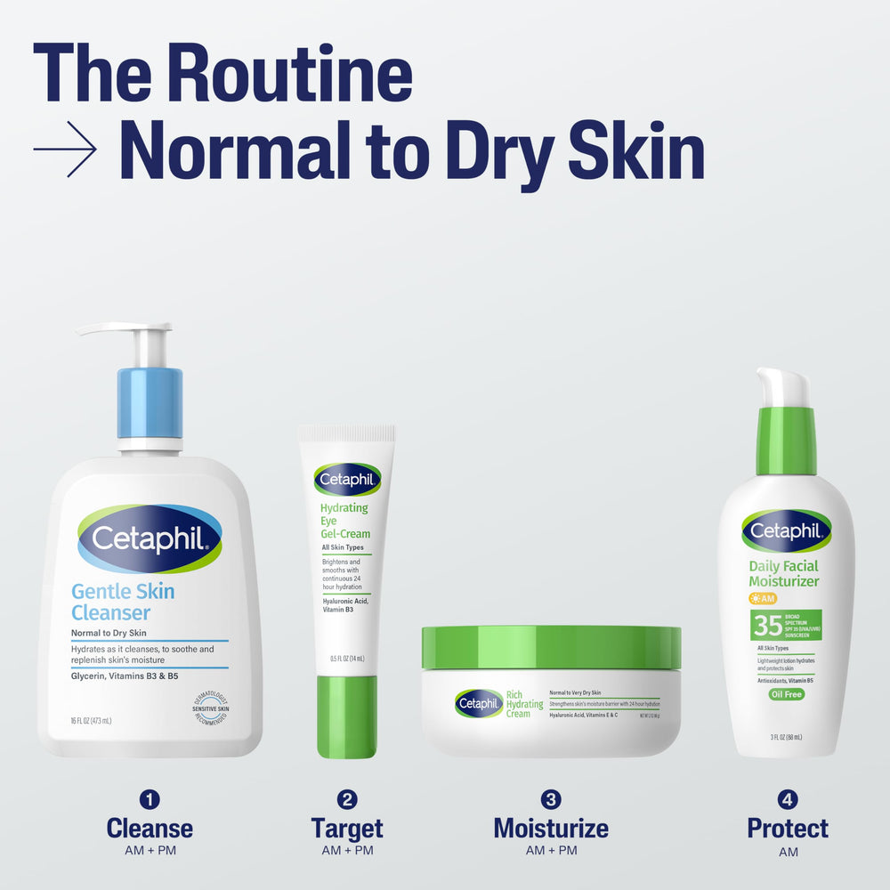 Cetaphil extrait-licorice apporte un éclat subtil autour des yeux.