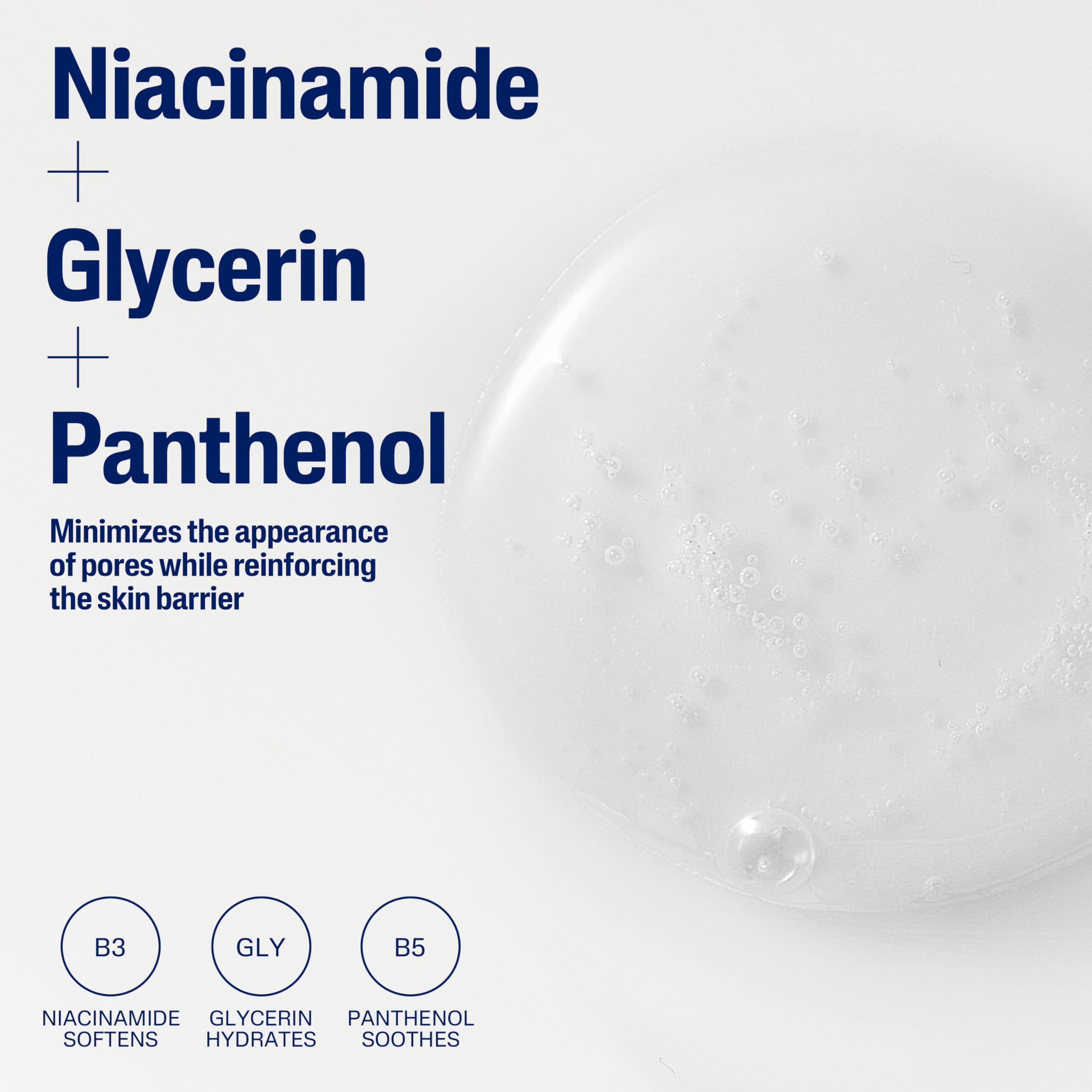 Cetaphil formule hypoallergénique non comédogène adaptée aux peaux sensibles.