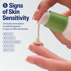 Formule sans fragrance Cetaphil pour peaux sensibles et reactives.