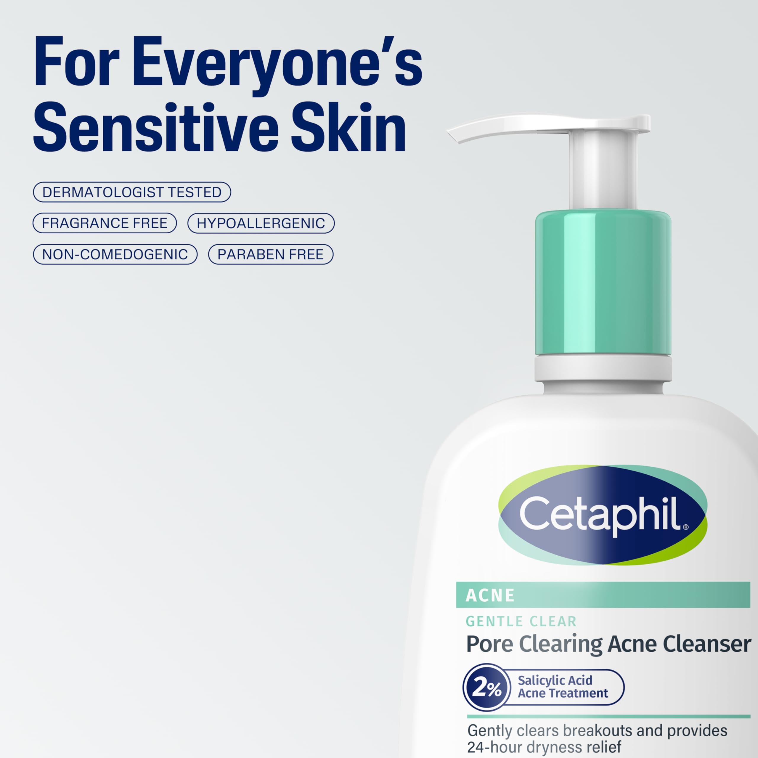 Cetaphil Gentle Clear Pore – formulation sans parfum pour peaux sensibles