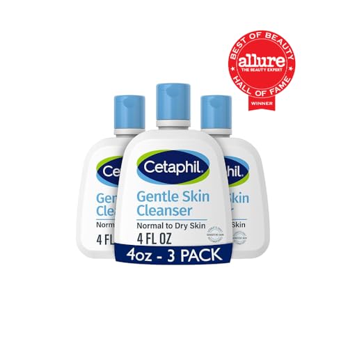 Nettoyant Cetaphil, texture crèmeuse visible, offre douceur et hydratation pendant le nettoyage.