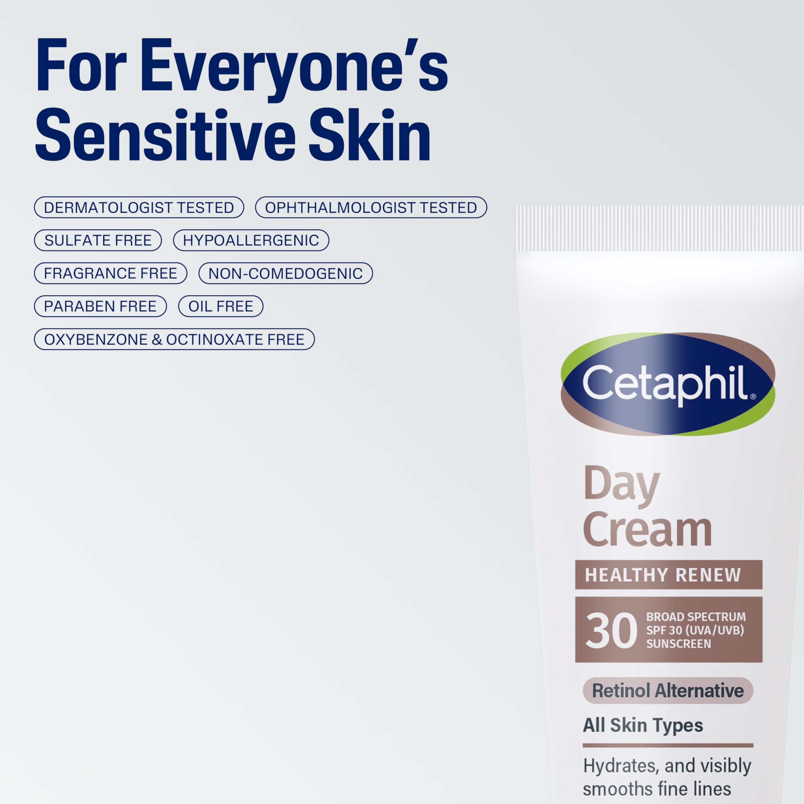 Cetaphil Healthy Renew Crème de Jour SPF 30 – extraits de riz et edelweiss pour l’éclat