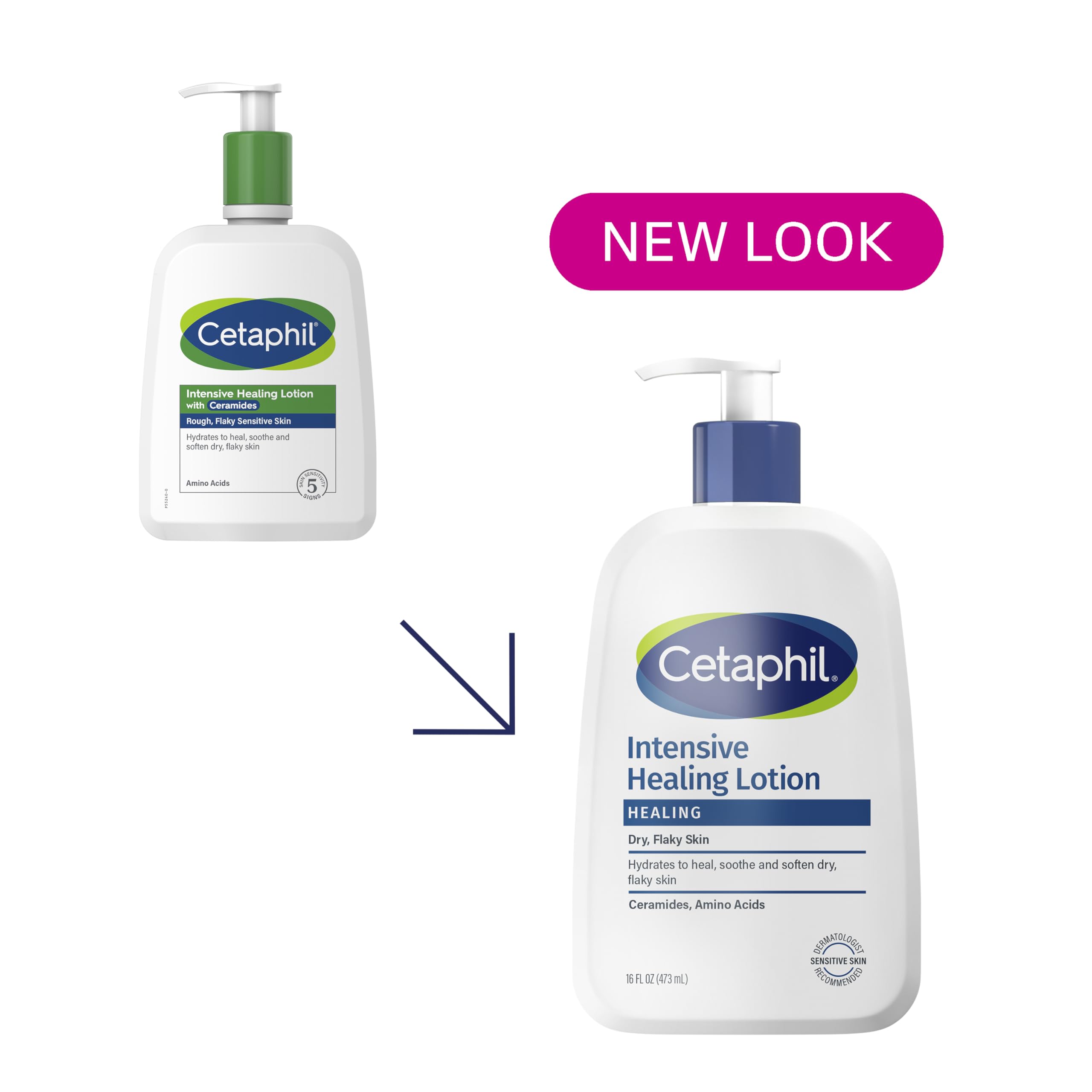 Emballage Cetaphil Intensive Healing Lotion ceramides prêt pour routine quotidienne