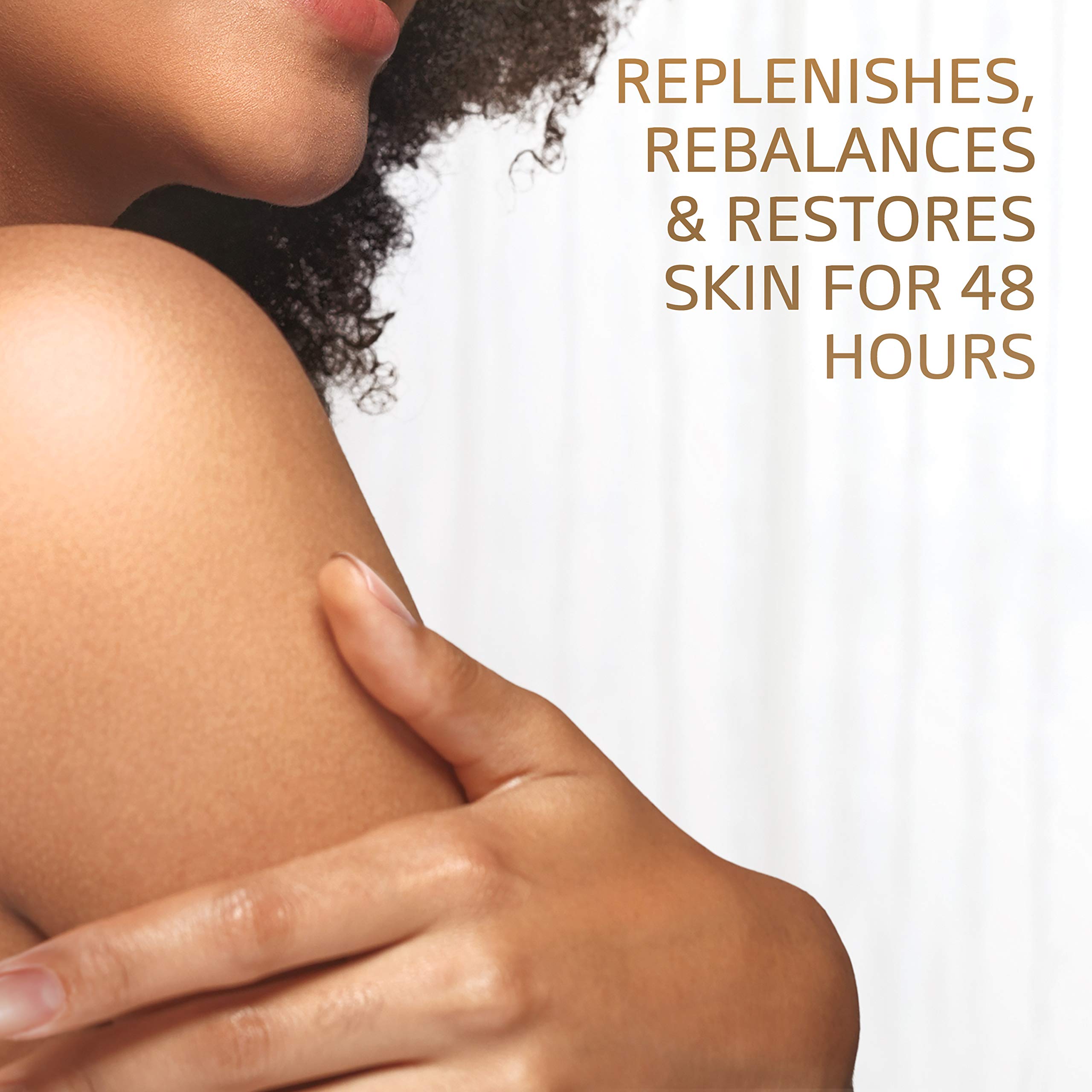 Cetaphil hydrate 48 heures: peau visiblement nourrie et lumineuse.