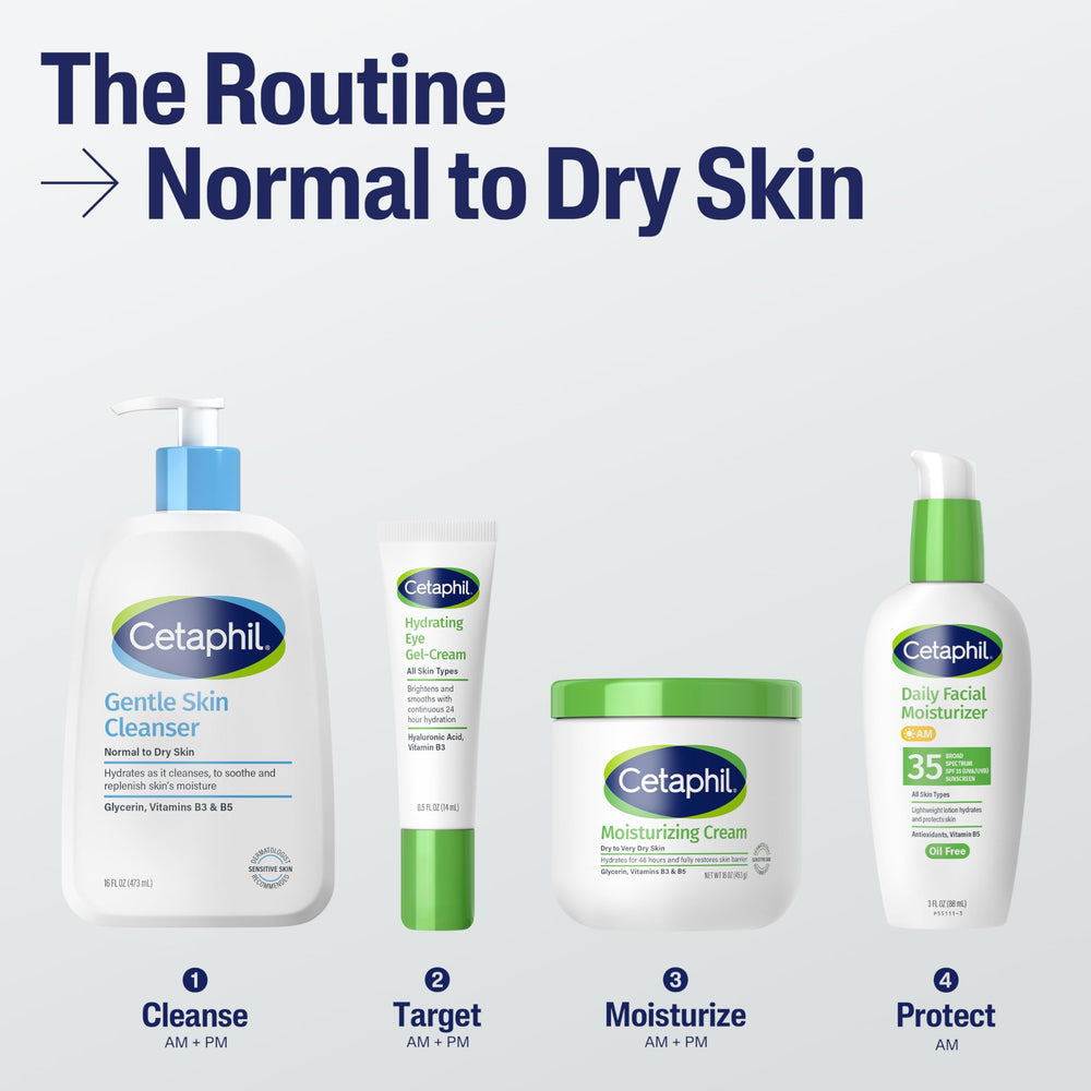 Cetaphil peau sensible hypoallergenique, formulation respectueuse et douce.